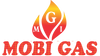 Mobi Gas logo with flame design and 'MOBI GAS' text on a white background