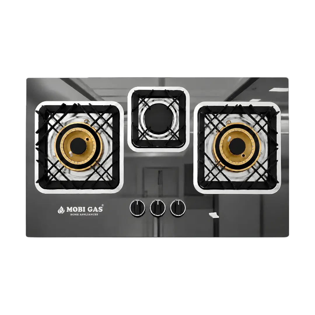 MM-405 Complete Steel Built-In Gas Hob | 14-Gauge Mirror Top | EPS Burners | First in Pakistan