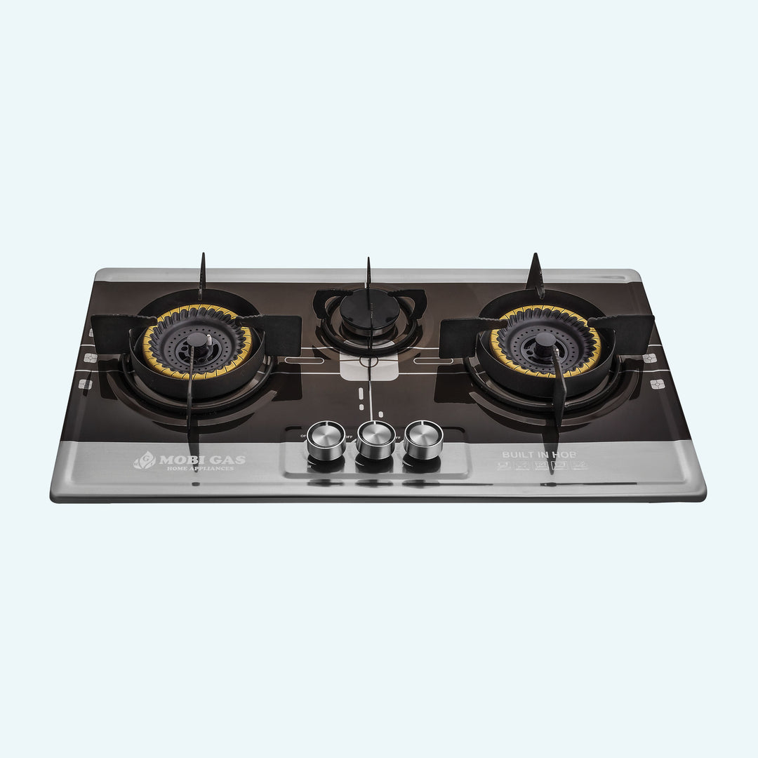 Mobi Gas MM-292 3-Burner Stainless Steel Hob