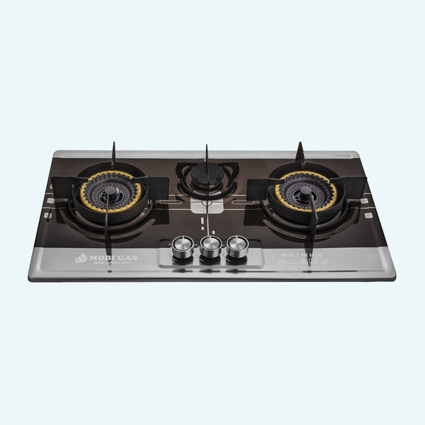 Mobi Gas MM-292 3-Burner Stainless Steel Hob